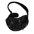Black And White Spider Web Pattern Print Pet Sling Carrier