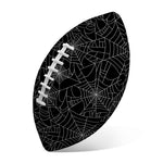 Black And White Spider Web Pattern Print Rugby Ball