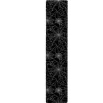 Black And White Spider Web Pattern Print Table Runner
