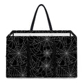Black And White Spider Web Pattern Print Utility Tote Bag