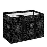 Black And White Spider Web Pattern Print Utility Tote Bag
