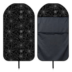 Black And White Spider Web Pattern Print Waterproof Car Seat Cover