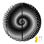 Black And White Spiral Dot Print Basketball