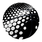 Black And White Spiral Dot Print Basketball