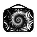 Black And White Spiral Dot Print Classic Bible Case