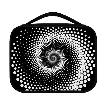 Black And White Spiral Dot Print Classic Bible Case