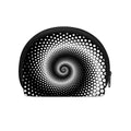 Black And White Spiral Dot Print Coin Purse