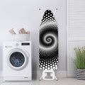 Black And White Spiral Dot Print Ironing Board Cover