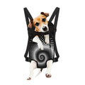 Black And White Spiral Dot Print Pet Carrier Backpack