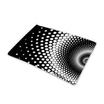 Black And White Spiral Dot Print Pet Cooling Mat Cover