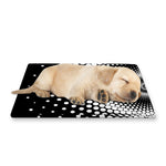 Black And White Spiral Dot Print Pet Cooling Mat Cover