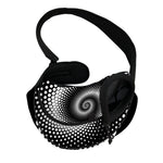 Black And White Spiral Dot Print Pet Sling Carrier