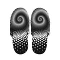 Black And White Spiral Dot Print Slippers