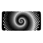 Black And White Spiral Dot Print Towel