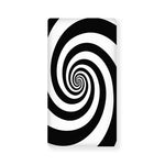 Black And White Spiral Illusion Print Baby Crib Sheet