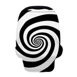 Black And White Spiral Illusion Print Baby Seat Cover
