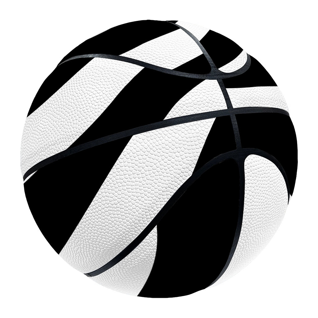 Black And White Spiral Illusion Print Basketball