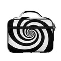 Black And White Spiral Illusion Print Briefcase Bible Bag
