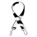 Black And White Spiral Illusion Print Dog Seat Belt