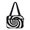 Black And White Spiral Illusion Print Double Strap Bible Bag