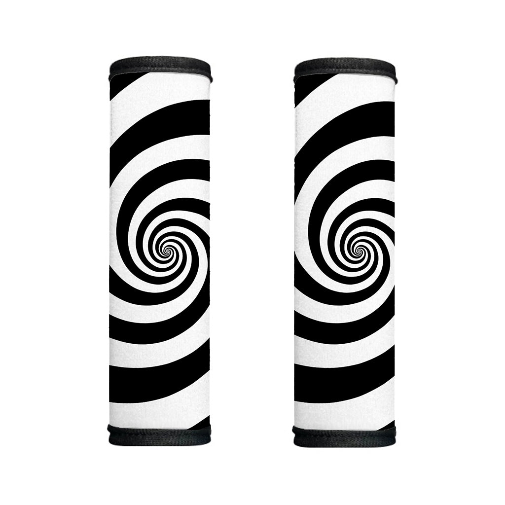 Black And White Spiral Illusion Print Handle Covers