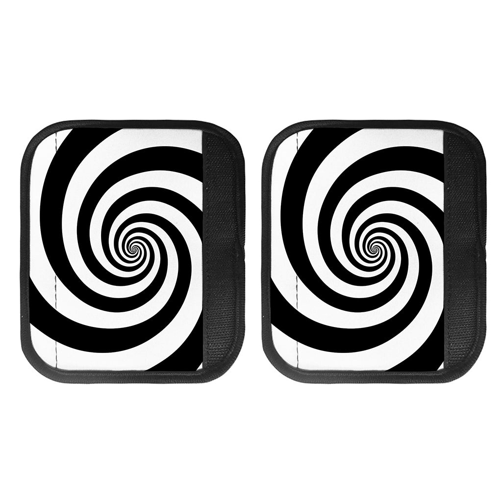 Black And White Spiral Illusion Print Handle Covers
