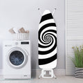 Black And White Spiral Illusion Print Ironing Board Cover