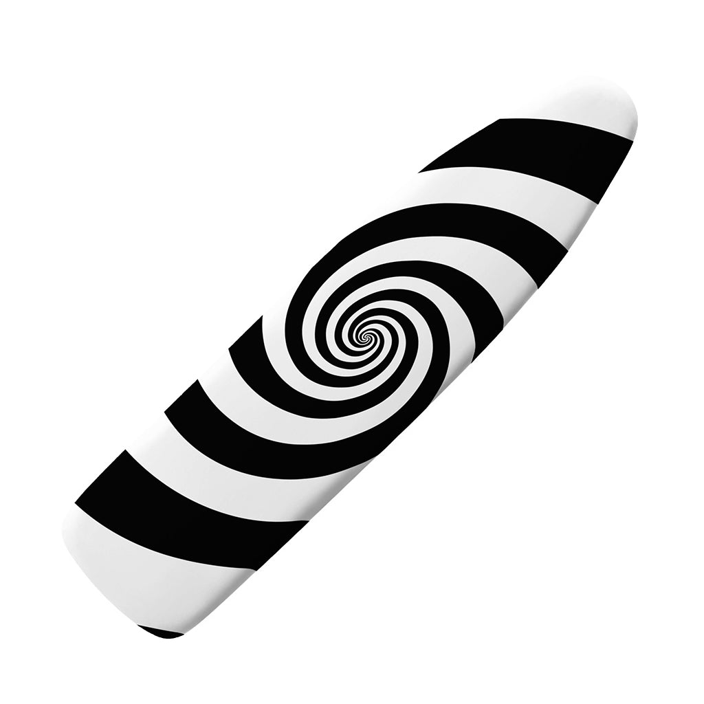 Black And White Spiral Illusion Print Ironing Board Cover