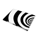Black And White Spiral Illusion Print Pet Cooling Mat Cover