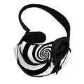 Black And White Spiral Illusion Print Pet Sling Carrier