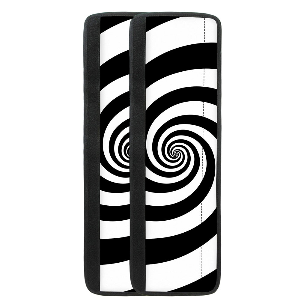 Black And White Spiral Illusion Print Refrigerator Handle Covers