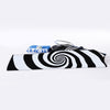 Black And White Spiral Illusion Print Sports Towel