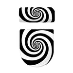 Black And White Spiral Illusion Print Toilet Lid And Tank Cover Set