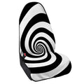 Black And White Spiral Illusion Print Waterproof Car Seat Cover