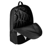 Black And White Star of David Print 17 Inch Backpack