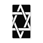 Black And White Star of David Print Baby Crib Sheet