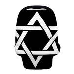 Black And White Star of David Print Baby Seat Cover