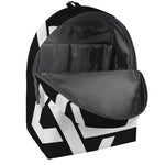 Black And White Star of David Print Backpack