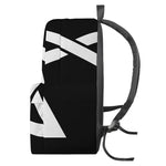 Black And White Star of David Print Backpack