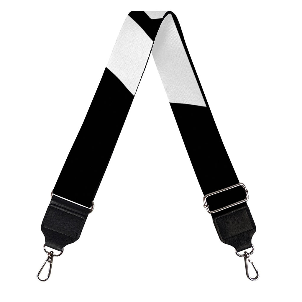 Black And White Star of David Print Bag Strap
