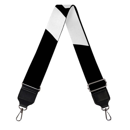 Black And White Star of David Print Bag Strap