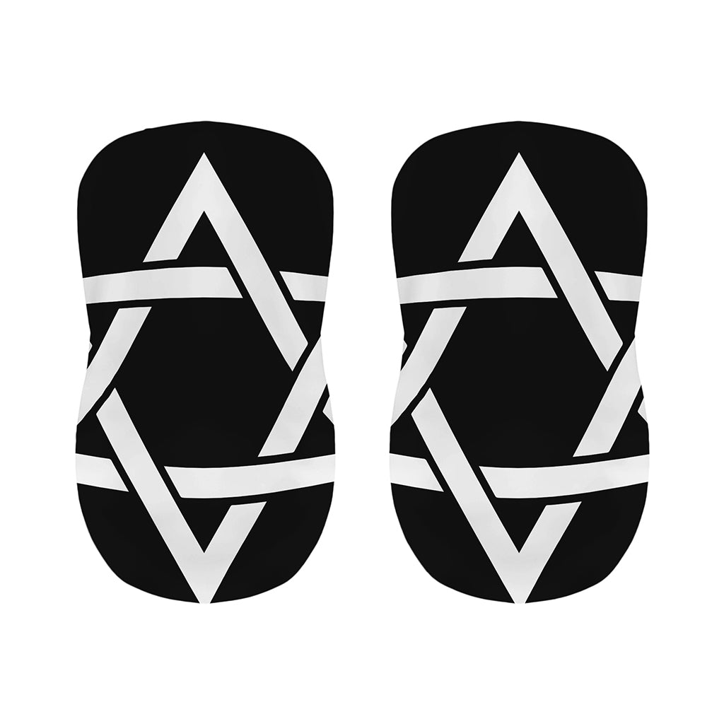 Black And White Star of David Print Bar Stool Covers