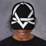 Black And White Star of David Print Baseball Cap