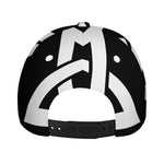 Black And White Star of David Print Baseball Cap