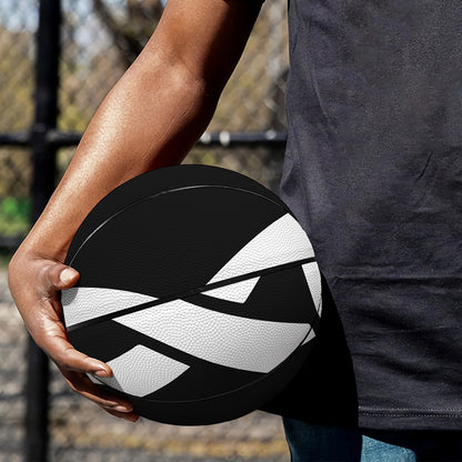 Black And White Star of David Print Basketball