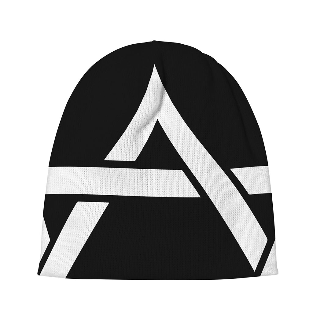 Black And White Star of David Print Beanie