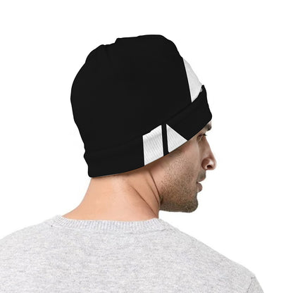 Black And White Star of David Print Beanie