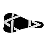 Black And White Star of David Print Bicycle Seat Cover