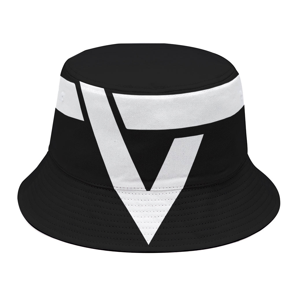 Black And White Star of David Print Bucket Hat