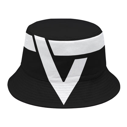 Black And White Star of David Print Bucket Hat